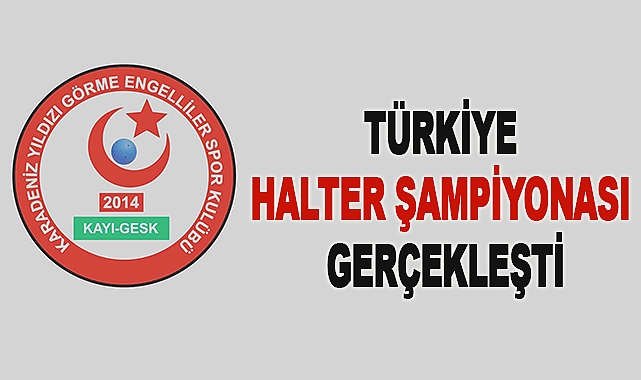 Türkiye halter Şampiyonası gerçekleşti