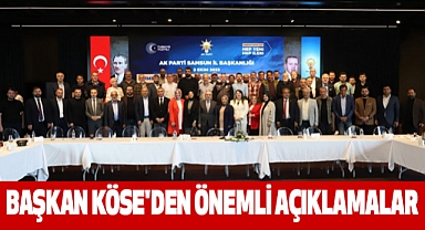 Başkan Köse'den Önemli Açıklamalar
