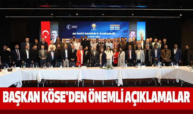 Başkan Köse'den Önemli Açıklamalar