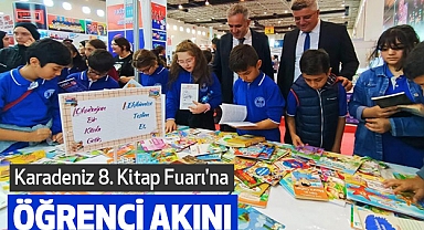 Karadeniz 8. Kitap Fuarı'na Öğrenci Akını