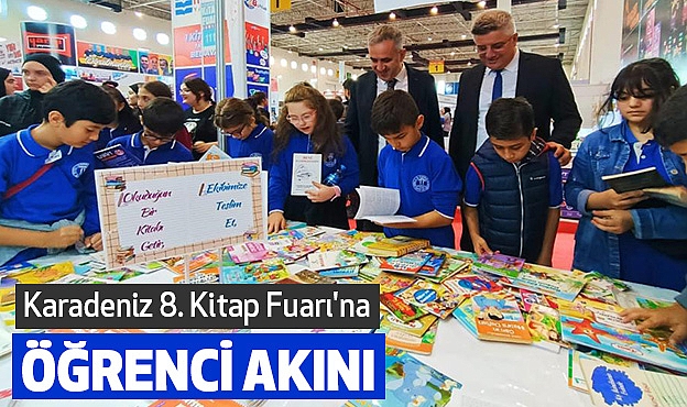Karadeniz 8. Kitap Fuarı'na Öğrenci Akını