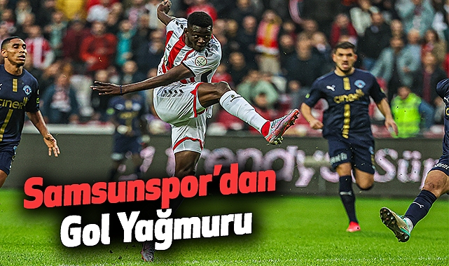 Samsunspor’dan Gol Yağmuru