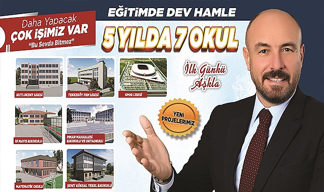 Başkan Togar: Eğitimde dev projeler: 5 yılda 7 yeni okul