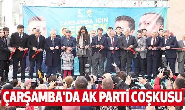 Çarşamba'da Ak Parti Coşkusu