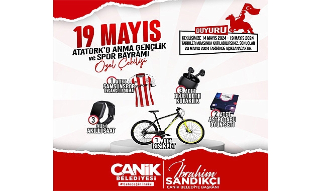 Canik’ten 19 Mayıs’a Özel Hediye Yağmuru