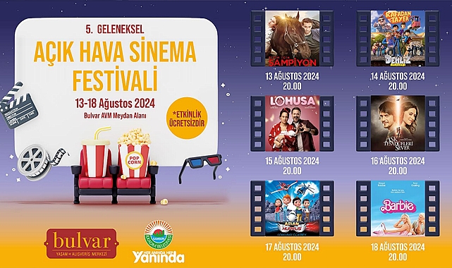 İlkadım’da Açık Hava Sinema Festivali başlıyor