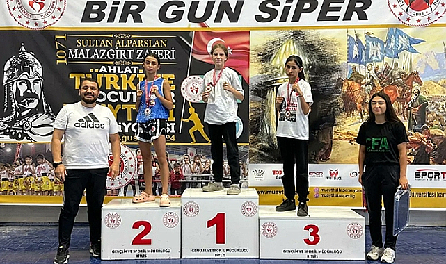 İlkadımlı sporcular Bitlis'ten madalyayla döndü