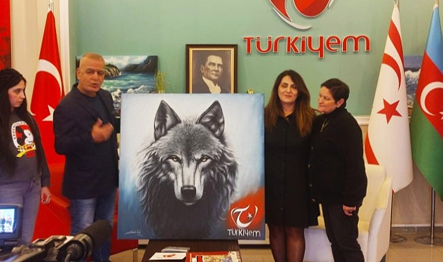 Türk Ressam Muhteşem Bir Bozkurt Yaptı.