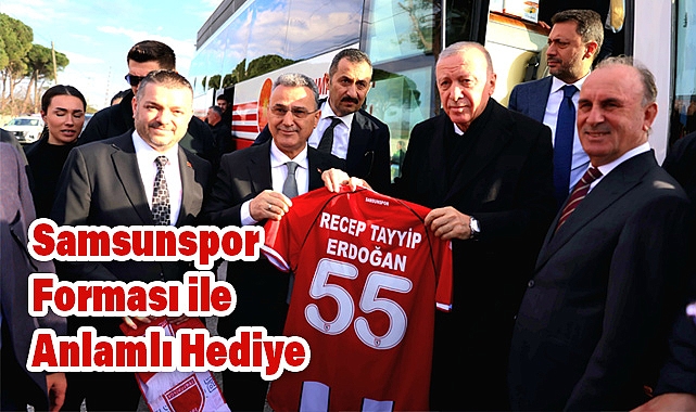 Başkan İhsan Kurnaz'dan Cumhurbaşkanı Erdoğan'a 55 Numaralı Forma