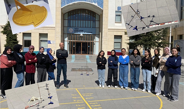 “Uluslararası Güneş Saati ve Yerkürenin Çevresini Hesaplama” etkinlikleri gerçekleştirildi.