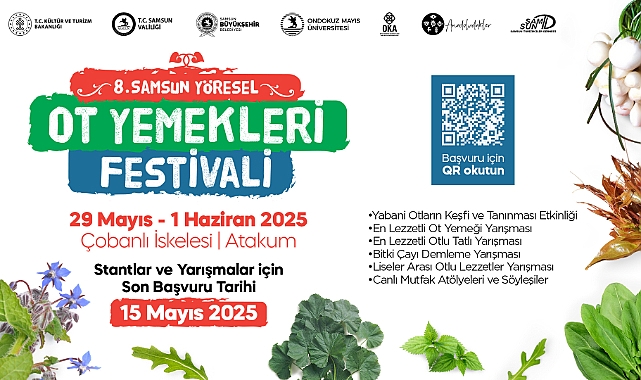 Samsun Ot Yemekleri Festivali İçin Başvurular Başladı