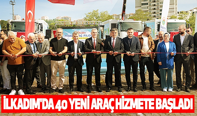 ilkadım'da 40 yeni araç hizmete başladı