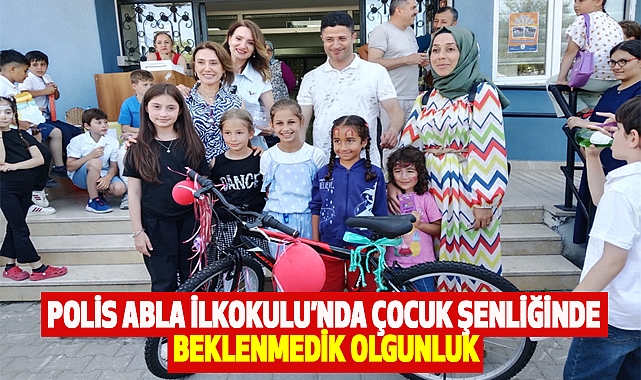 Polis Abla İlkokulu’nda Çocuk Şenliğinde beklenmedik olgunluk