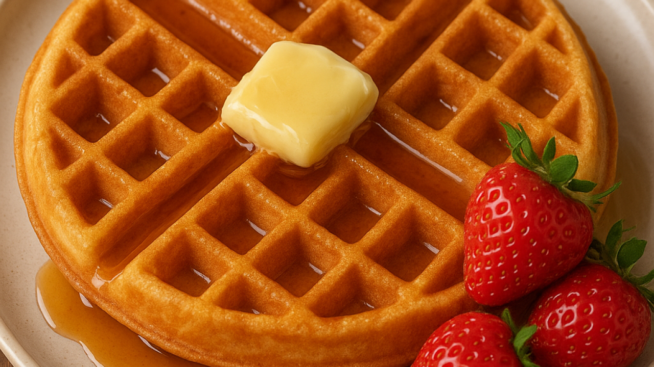 Evde Pratik Waffle Tarifi (Özgün ve Yumuşacık)