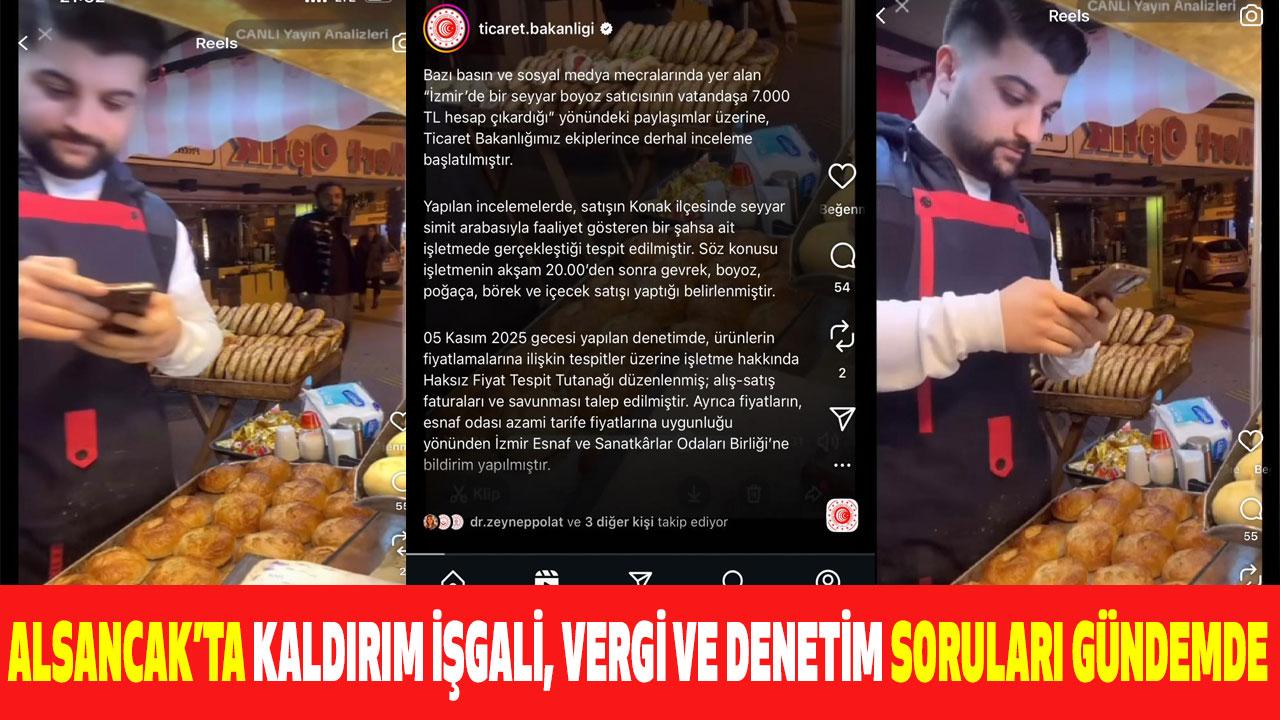Alsancak’ta Kaldırım İşgali, Vergi ve Denetim Soruları Gündemde