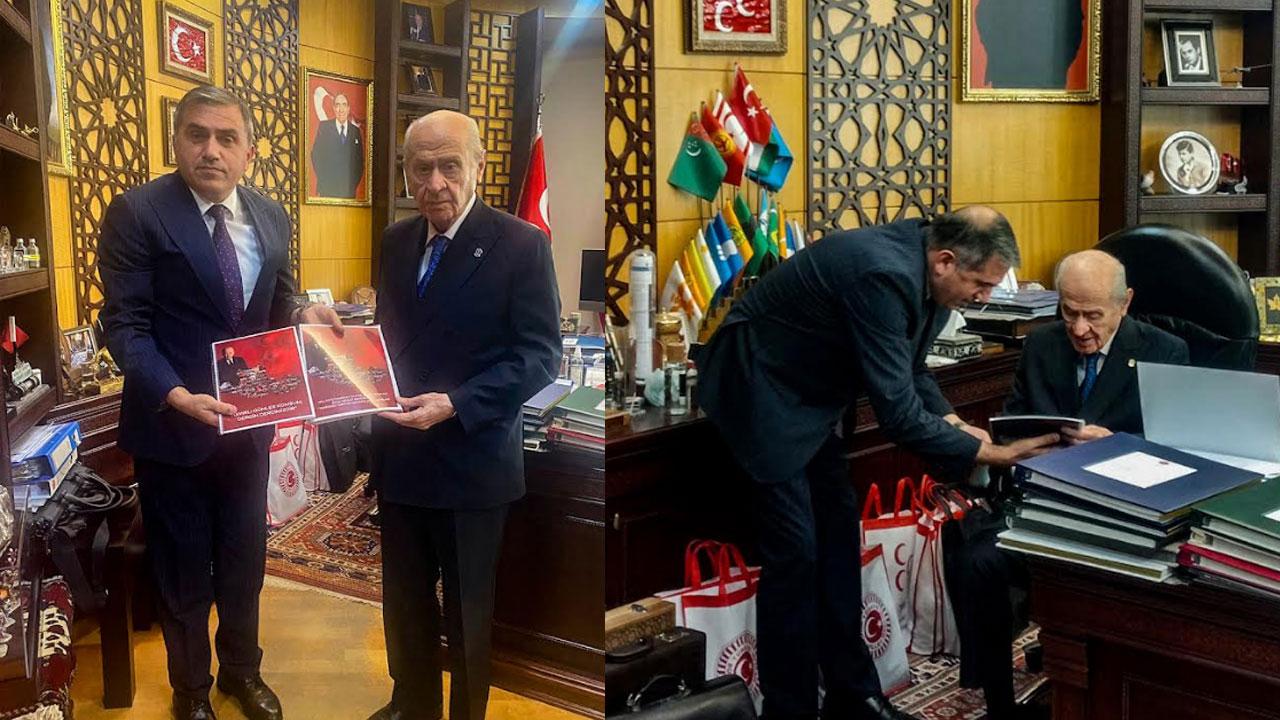 MHP Samsun İl Başkanı Burhan Mucur, Devlet Bahçeli'yi ziyaret etti