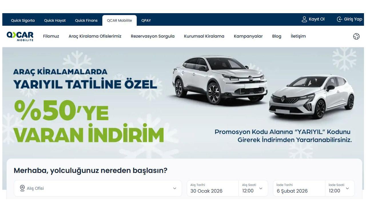 Havalimanı Araç Kiralama - qcar.com.tr