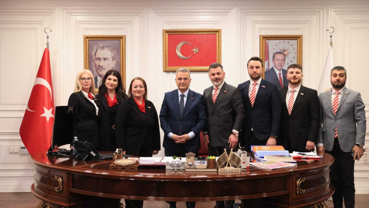 Sevdamız Samsun heyeti, İlkadım Belediye Başkanı İhsan Kurnaz'a ziyaret