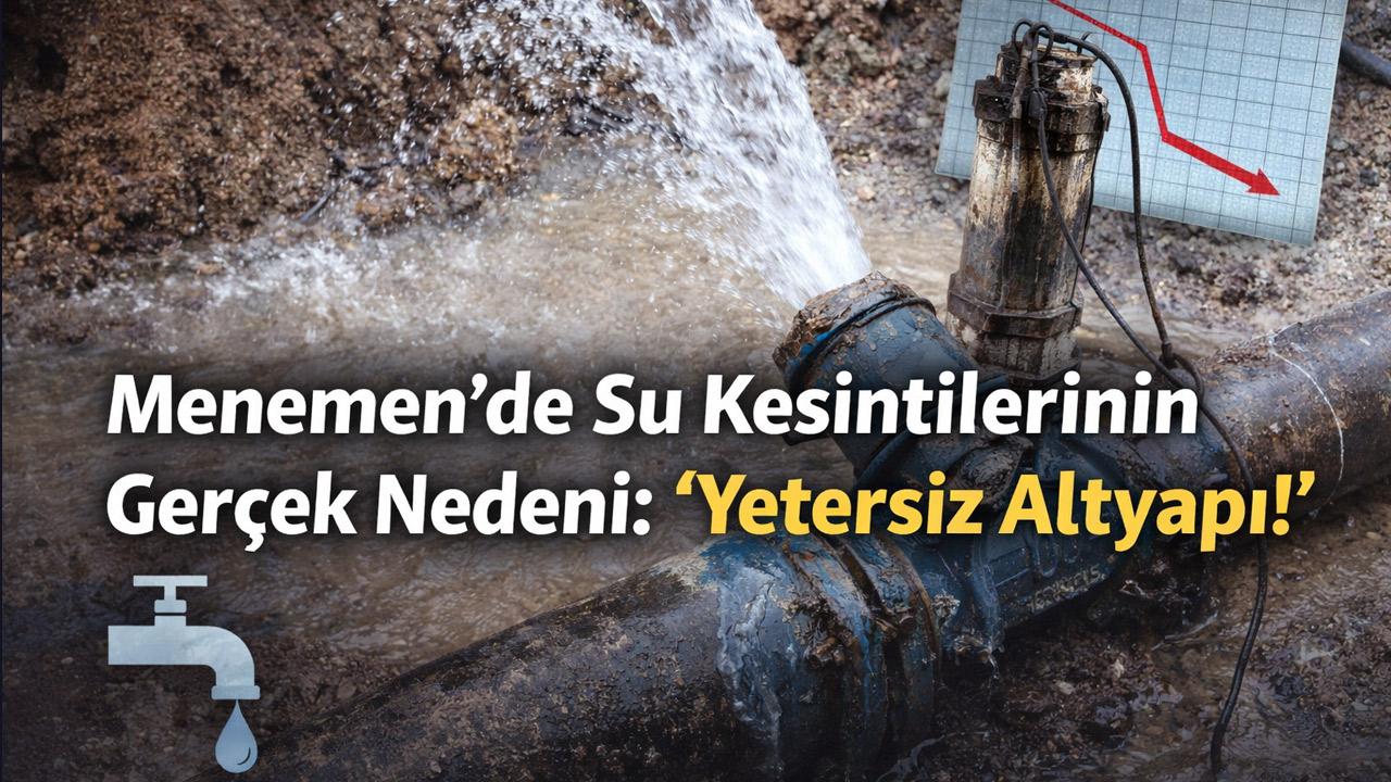 MENEMEN’DE SU KESİNTİLERİNİN GERÇEK NEDENİ NETLEŞTİ