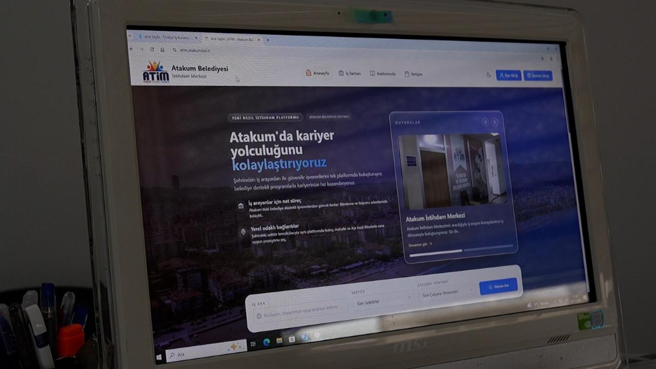 Atakum Belediyesi İstihdam Merkezi web sitesini yeniledi