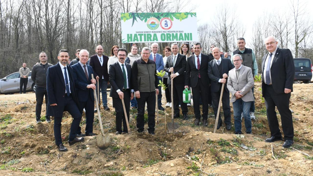 Samsun Mali Müşavirler Odası Hatıra Ormanı Ağaçlandırma Etkinliği Gerçekleştirildi