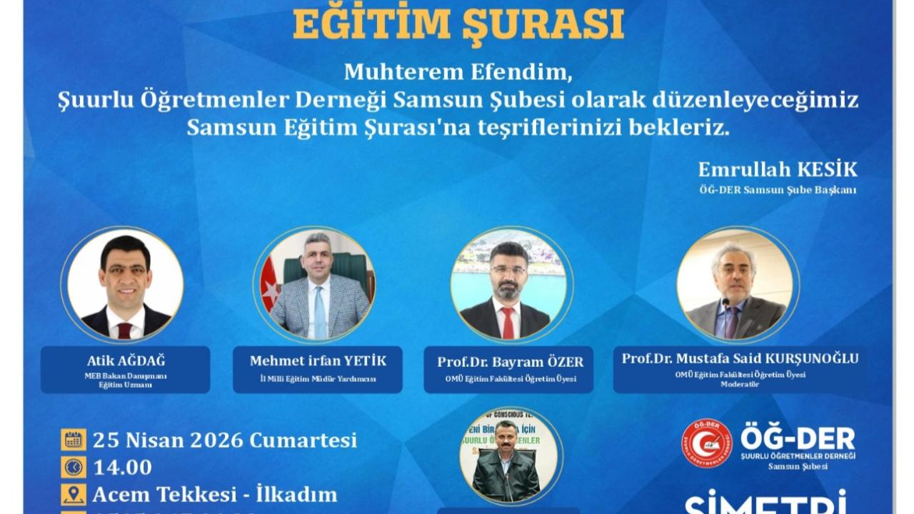Samsun’da Eğitim Şurası Başlıyor