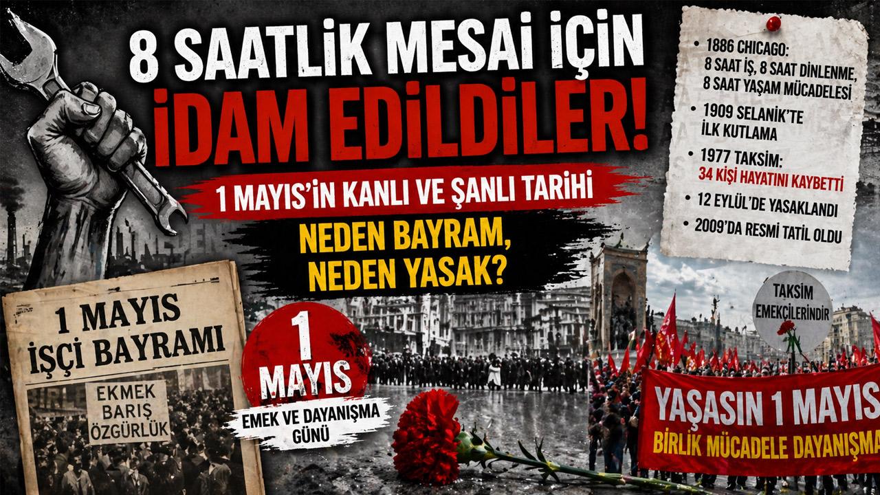 1 Mayıs’ın bilinmeyen yüzü: 8 saatlik mesai için idam edilen işçiler