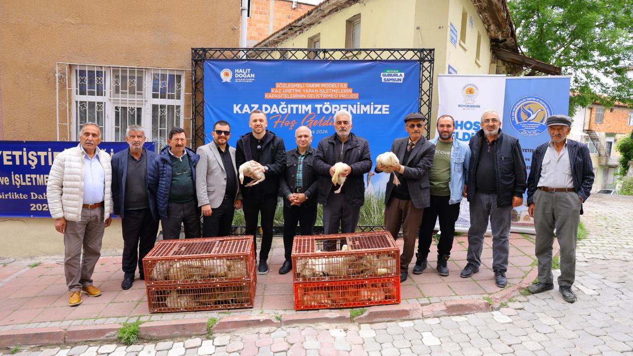 Büyükşehir’den Üreticilere Kaz Desteği