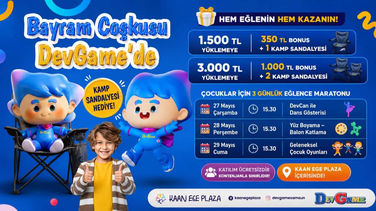 DevGame’de Bayram Heyecanı Başlıyor: Çocuklar Hem Eğlenecek Hem Hediye Kazanacak