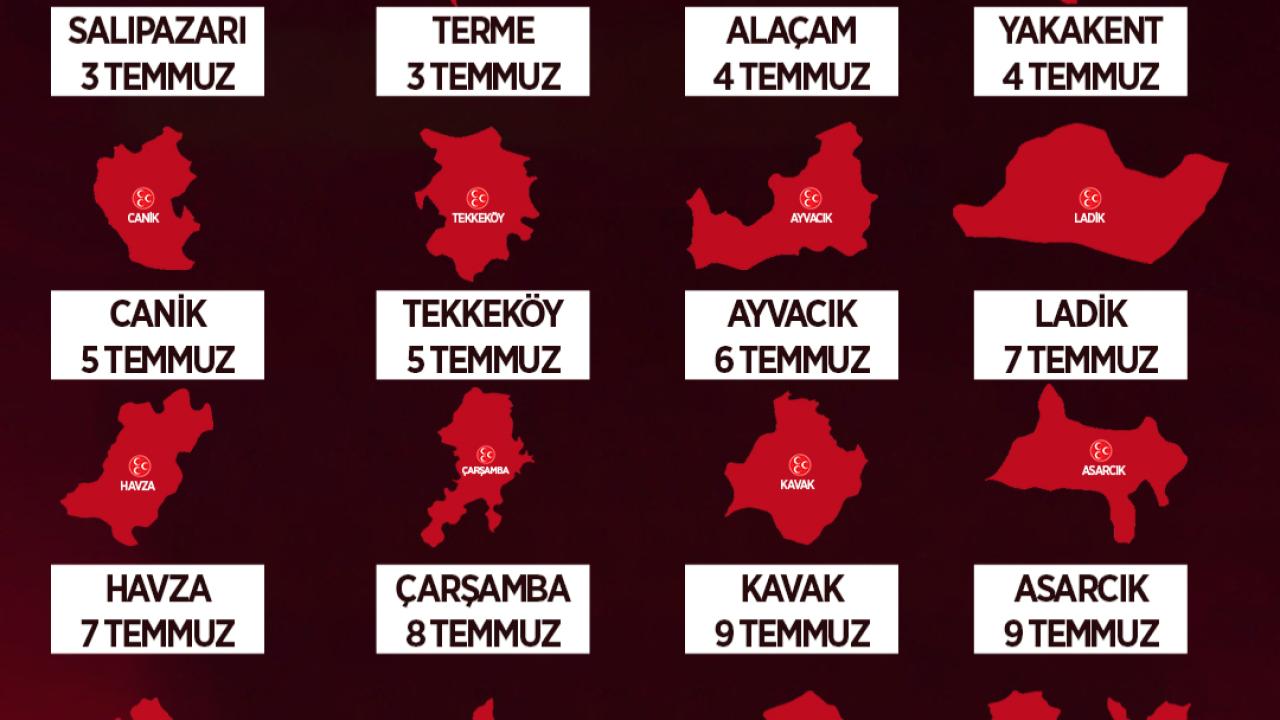 MHP Samsun’da İlçe Kongreleri Başlıyor