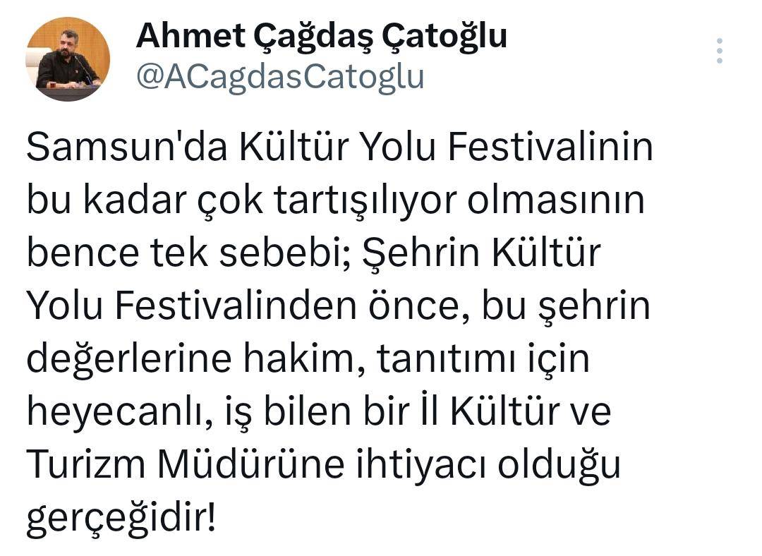 Samsun'da festival krizi: İl kültür müdürüne sert tepki!